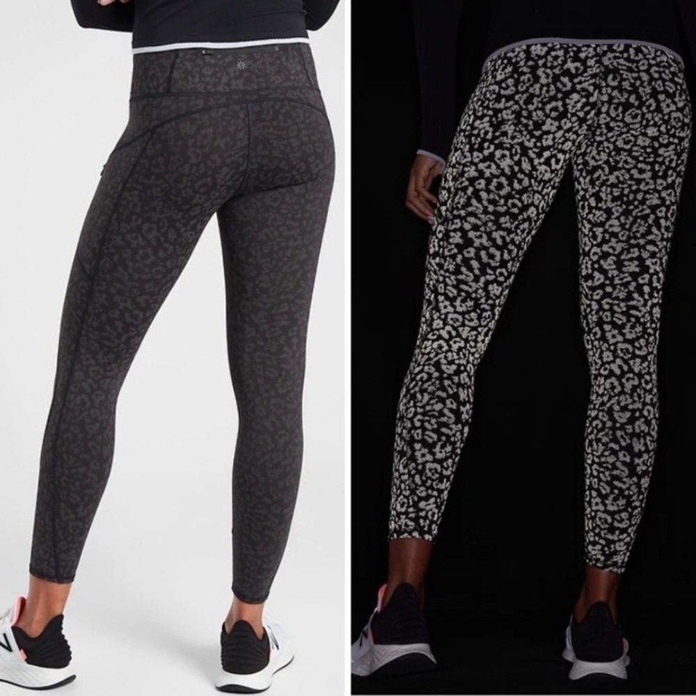 Athleta Leopard - Reflective Leggings